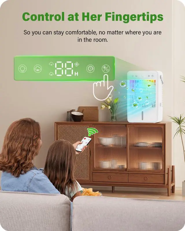 Alt view image 2 of 7 - Portable Air Conditioner 1500ML