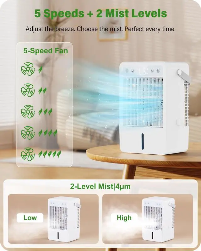 Alt view image 5 of 7 - Portable Air Conditioner 1500ML