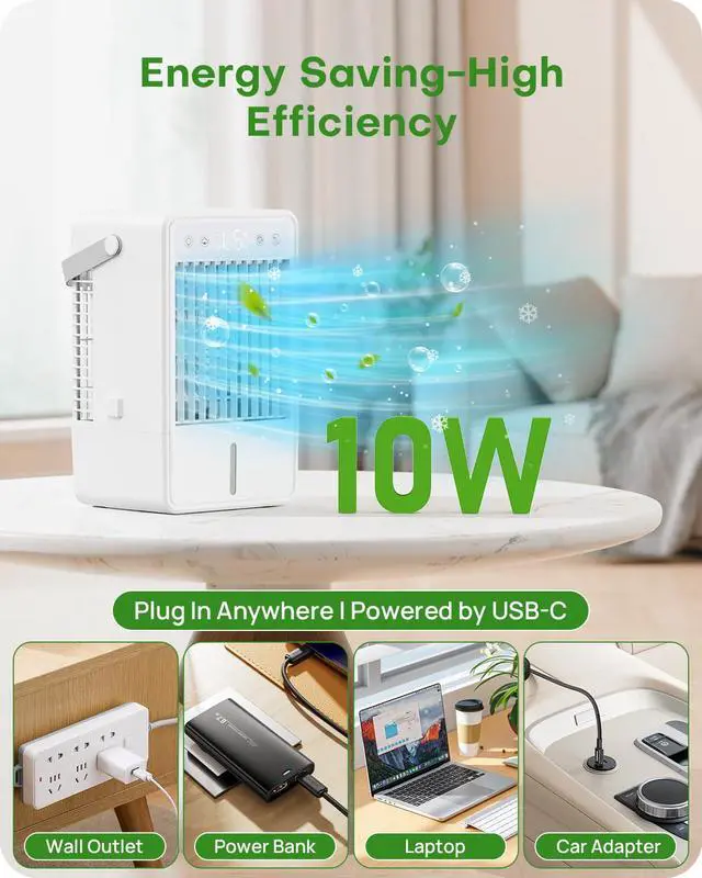 Alt view image 6 of 7 - Portable Air Conditioner 1500ML