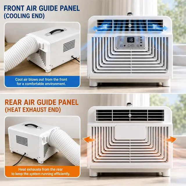 Alt view image 3 of 7 - 3400 BTU Portable Camping Air Conditioner