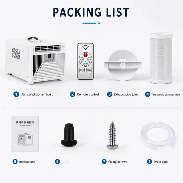 Alt view image 7 of 7 - 3400 BTU Portable Camping Air Conditioner