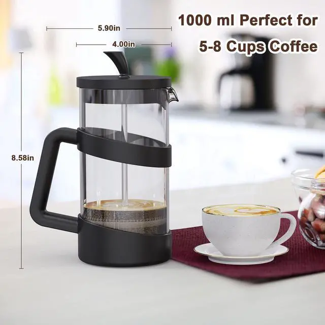 Alt view image 3 of 7 - 8 Cup Cafetiere Coffee Press