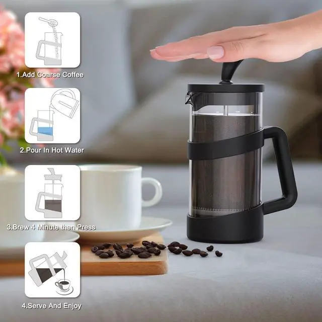 Alt view image 5 of 7 - 8 Cup Cafetiere Coffee Press