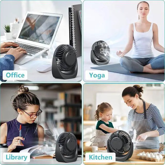 Alt view image 5 of 7 - Mini USB Desk Fan - Silent