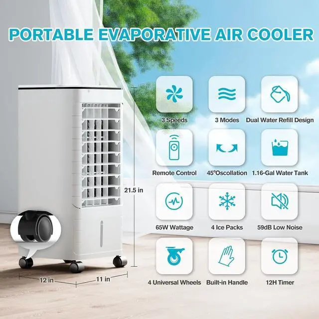 Main image of 120° Swivel Portable Air Conditioner