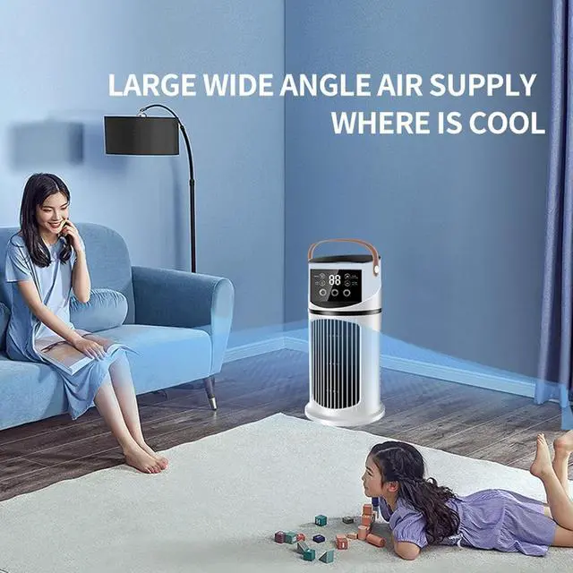 Alt view image 3 of 5 - 2026 Upgraded Portable Air Conditioner Fan-4-in-1 Air Cooler with 4/9 Wind Speeds