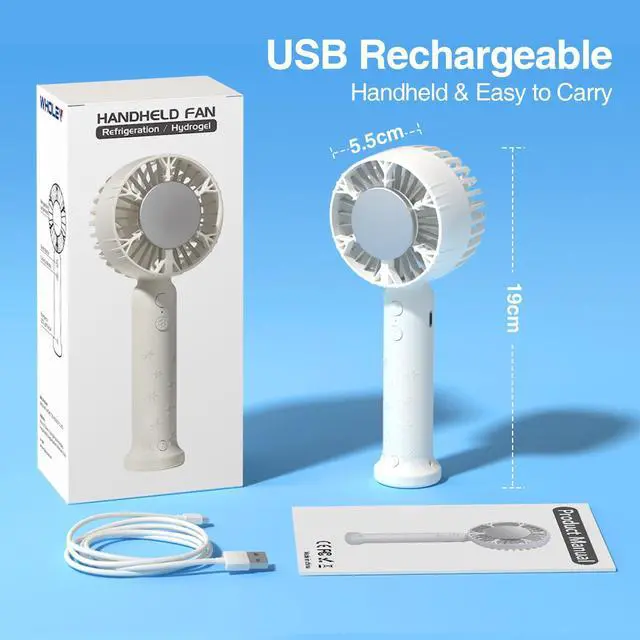 Alt view image 4 of 7 - Portable Handheld Fan with Refrigeration Mode