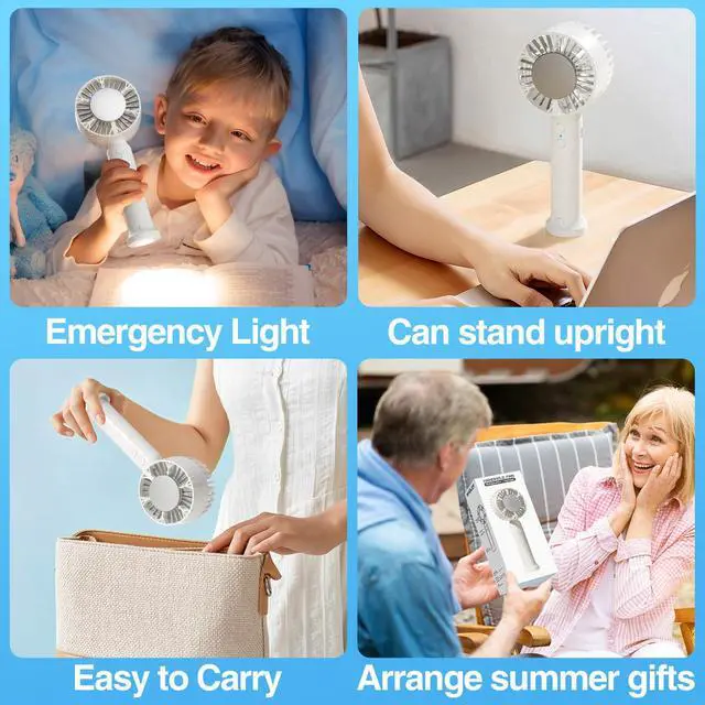 Alt view image 6 of 7 - Portable Handheld Fan with Refrigeration Mode