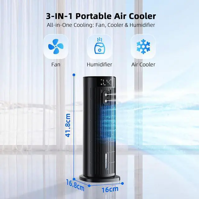 Alt view image 3 of 7 - Portable Air Conditioner 4-in-1 Air Cooler