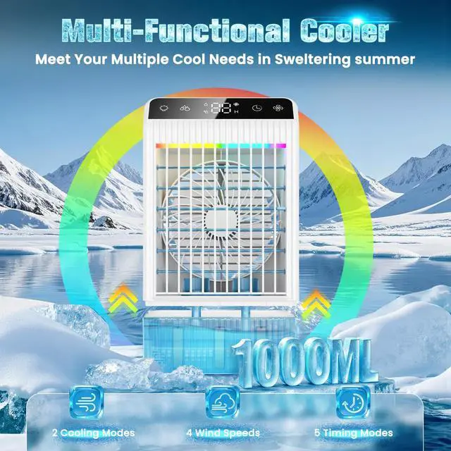 Alt view image 2 of 7 - Mobile Portable Air Conditioners with Display