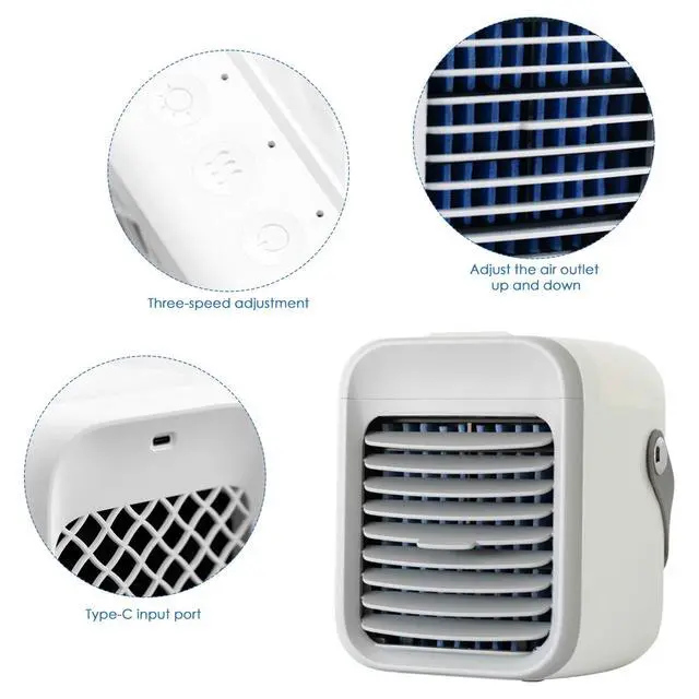 Alt view image 4 of 7 - Portable Air Cooler Personal Mini Air Conditioner