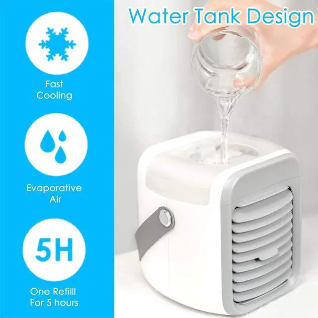 Alt view image 3 of 7 - Portable Air Cooler Personal Mini Air Conditioner