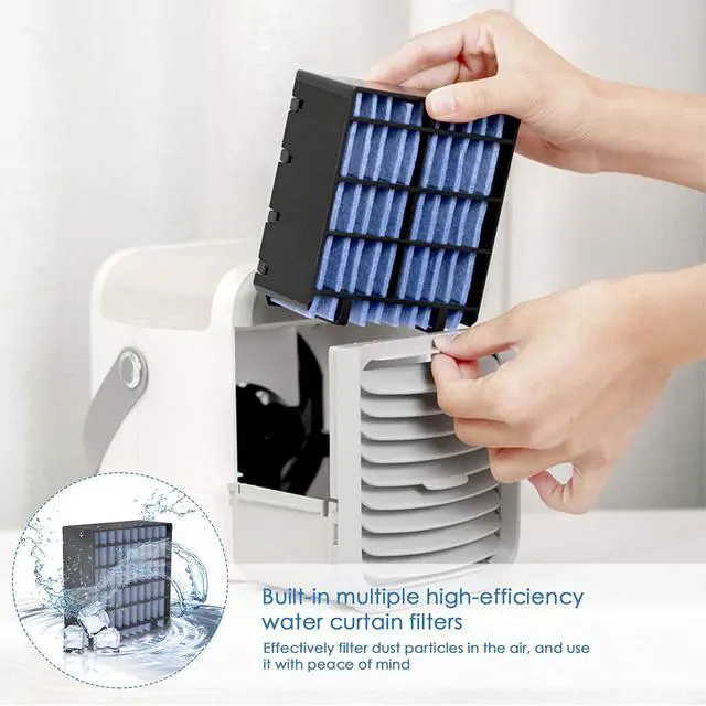 Alt view image 5 of 7 - Portable Air Cooler Personal Mini Air Conditioner