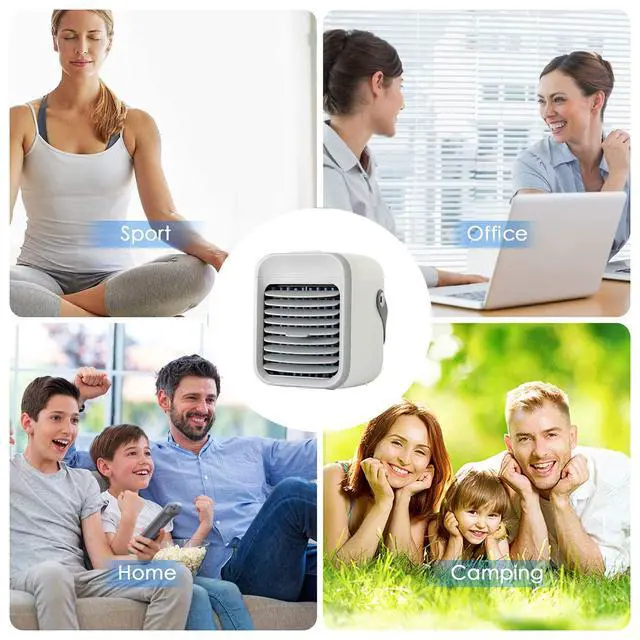 Alt view image 6 of 7 - Portable Air Cooler Personal Mini Air Conditioner