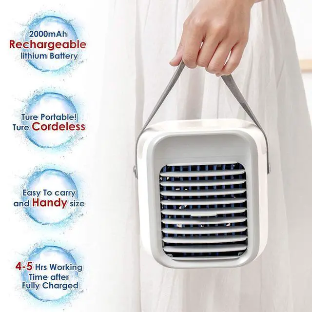 Alt view image 2 of 7 - Portable Air Cooler Personal Mini Air Conditioner