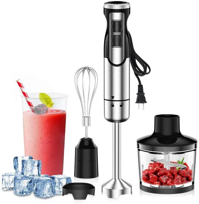 Main image of 1800w Immersion Blender Handheld 4-In-1 for Kitchen Soup Baby Food | Includes Whisk