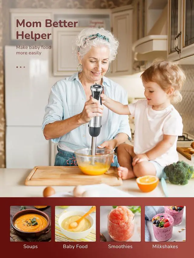 Alt view image 4 of 6 - Hand Blender 1000W