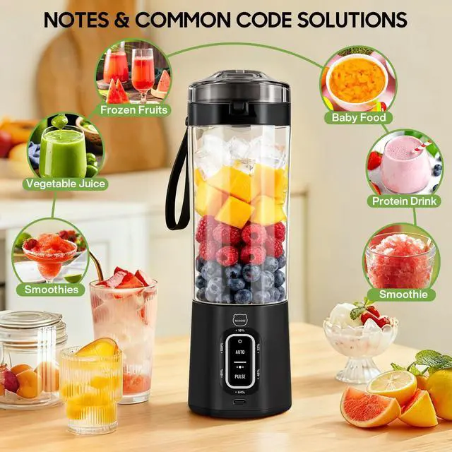 Alt view image 2 of 7 - 700 ML Portable Smoothie Blender