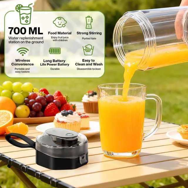 Alt view image 6 of 7 - 700 ML Portable Smoothie Blender