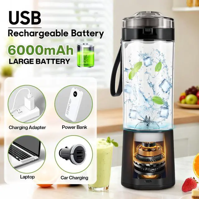 Alt view image 7 of 7 - 700 ML Portable Smoothie Blender