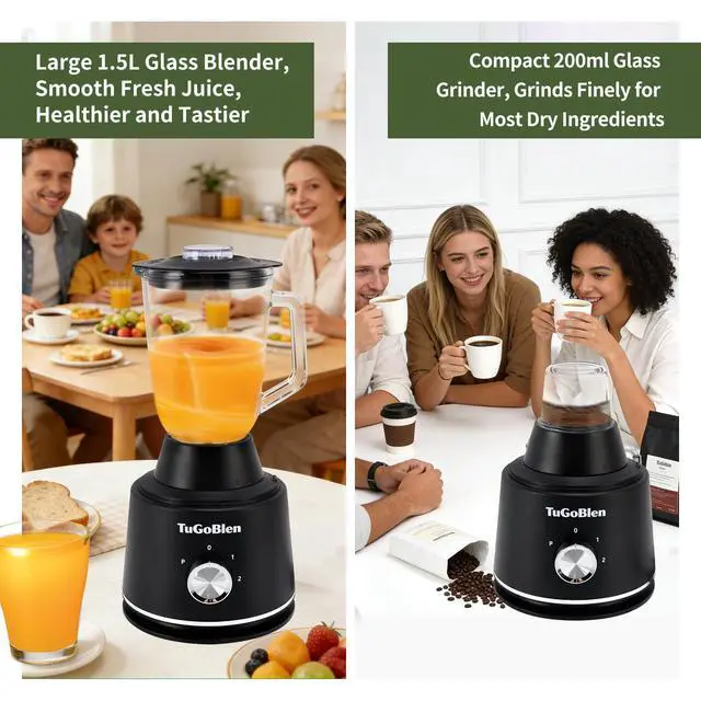 Alt view image 4 of 6 - 7-in-1 Multifunctional Food Processor with 2L Processing Bowl