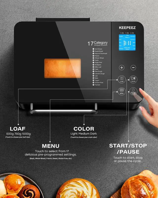 Alt view image 2 of 6 - Pro 710W 2LB Bread Maker