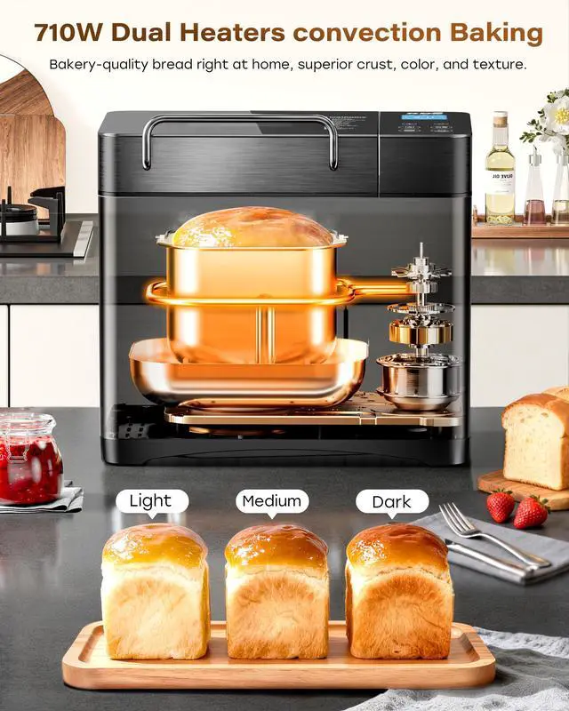 Alt view image 6 of 6 - Pro 710W 2LB Bread Maker