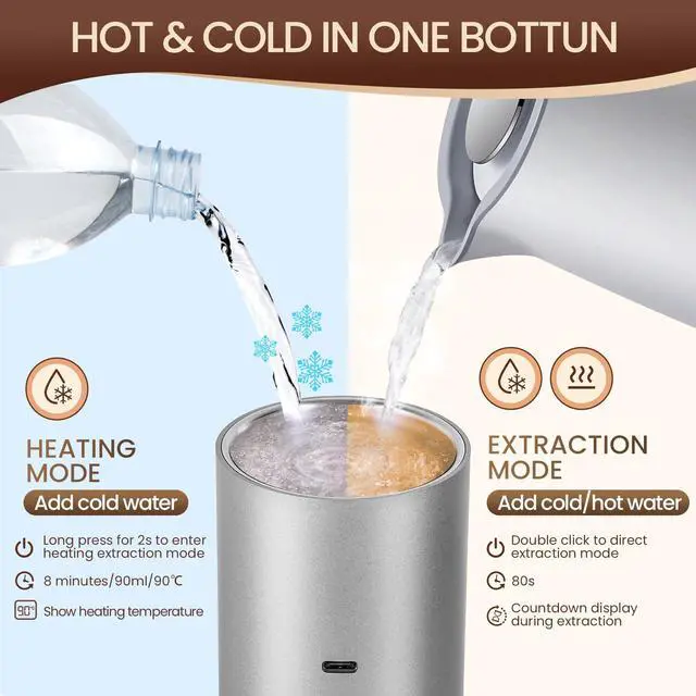 Alt view image 5 of 6 - 3 in 1 Portable Espresso Maker