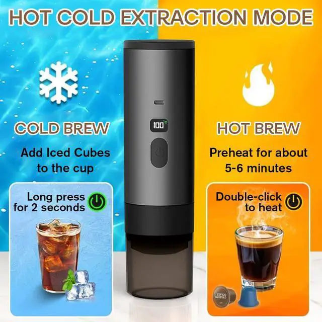 Alt view image 4 of 6 - 3-in-1 Portable Coffee Maker Espresso Coffee Machine