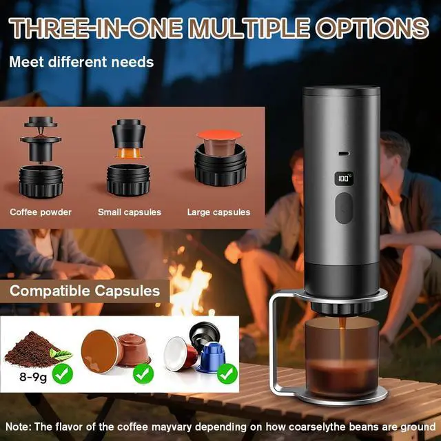 Alt view image 6 of 6 - 3-in-1 Portable Coffee Maker Espresso Coffee Machine