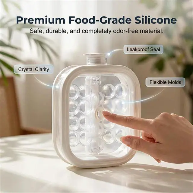 Alt view image 4 of 6 - Portable Silicone Ice Ball Maker Kettle