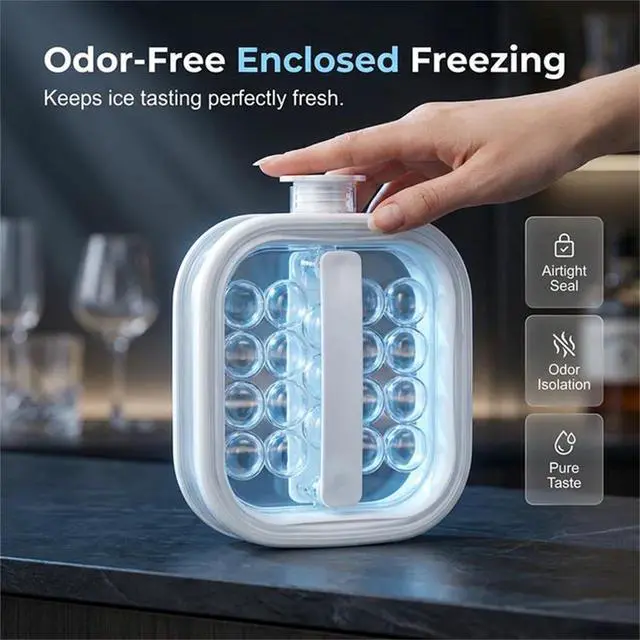 Alt view image 5 of 6 - Portable Silicone Ice Ball Maker Kettle