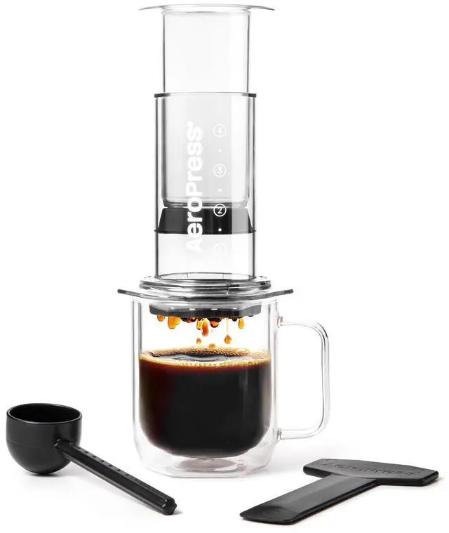 Main image of AeroPress Clear Coffee Press 3 in 1 brew method combines French Press