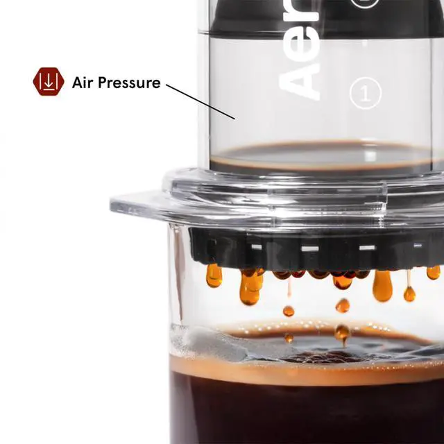 Alt view image 4 of 6 - AeroPress Clear Coffee Press 3 in 1 brew method combines French Press