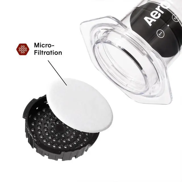 Alt view image 3 of 6 - AeroPress Clear Coffee Press 3 in 1 brew method combines French Press