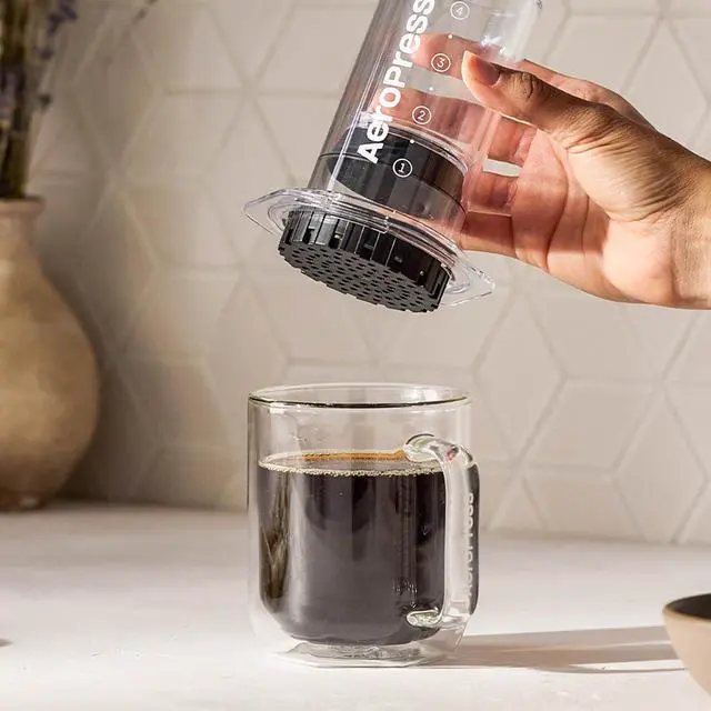 Alt view image 5 of 6 - AeroPress Clear Coffee Press 3 in 1 brew method combines French Press