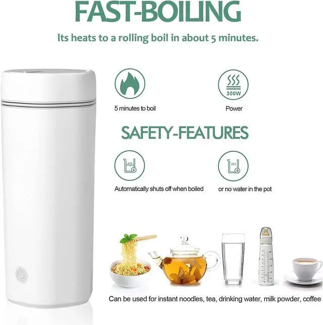 Alt view image 3 of 6 - Travel Electric Kettle 350ml Heating Capacity
