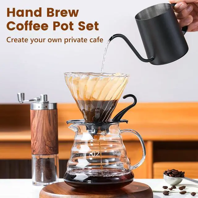 Alt view image 3 of 5 - 7-Piece Manual Coffee Grinder Set