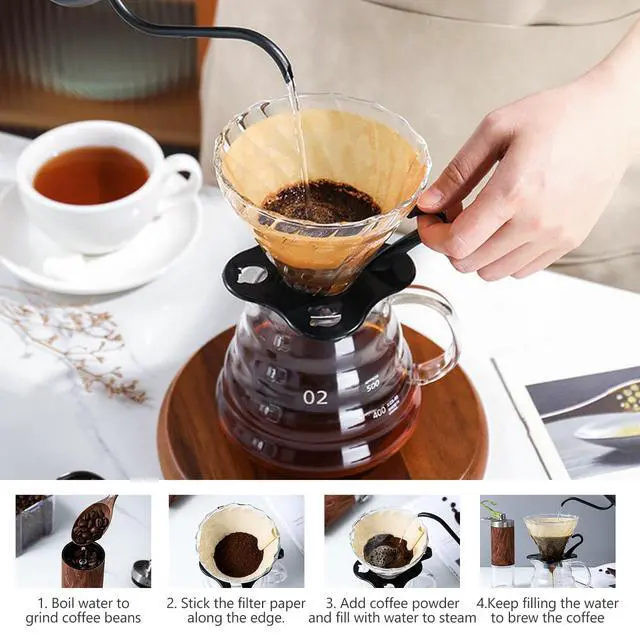 Alt view image 5 of 5 - 7-Piece Manual Coffee Grinder Set