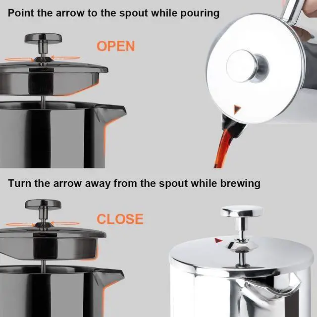 Alt view image 4 of 7 - Cafetière French Press Coffee Maker