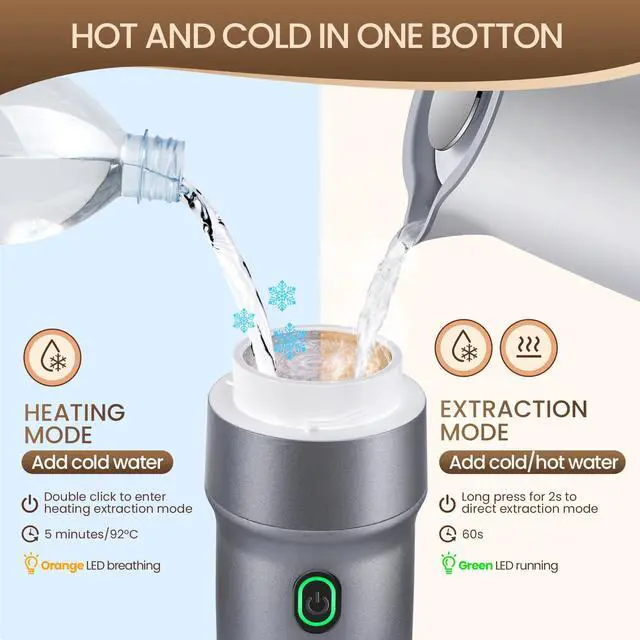 Alt view image 4 of 6 - 3-in-1 Portable Coffee Maker
