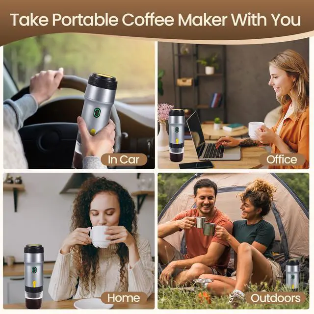 Alt view image 6 of 6 - 3-in-1 Portable Coffee Maker
