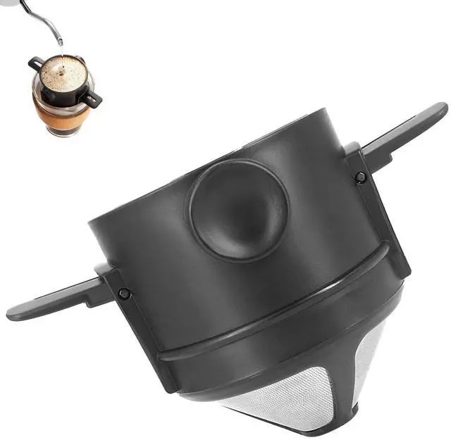 Main image of Pour Over Coffee Dripper Reusable Stainless Steel Filter Portable Manual Coffee Maker for Travel