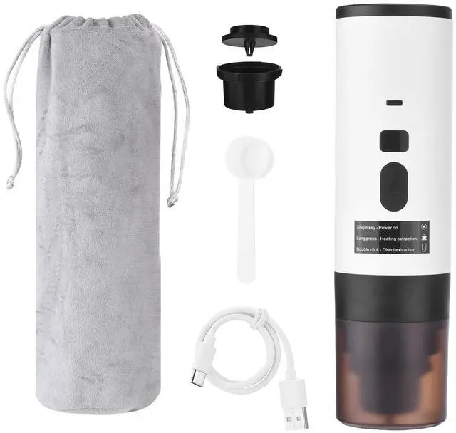Main image of 3-In-1 Portable Coffee Machine - Automatic 15Bar Wireless Heating with Digital Display