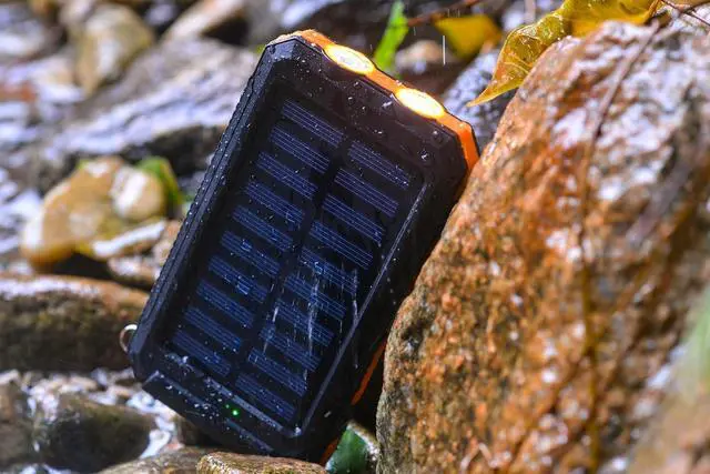 Alt view image 4 of 7 - Power-Bank-Solar-Charger - 8000mAh Portable Charger