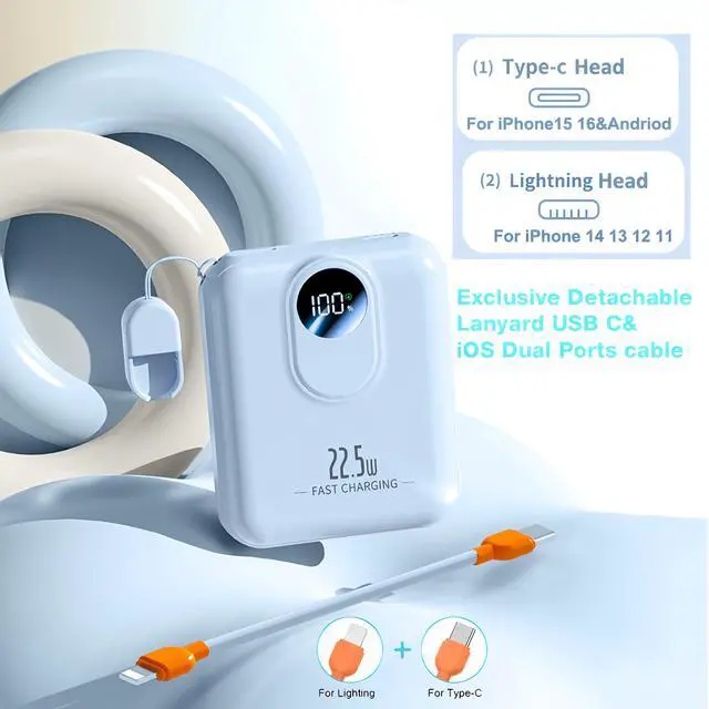 Alt view image 5 of 7 - Power Bank 10000mAh Fast Charging Portable