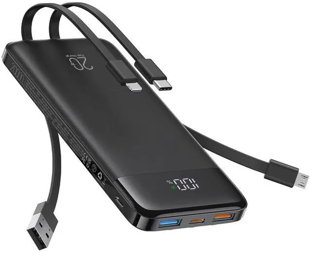 Main image of Power Bank 20W Built-in 4 Cables Fast Charing Portable Charger