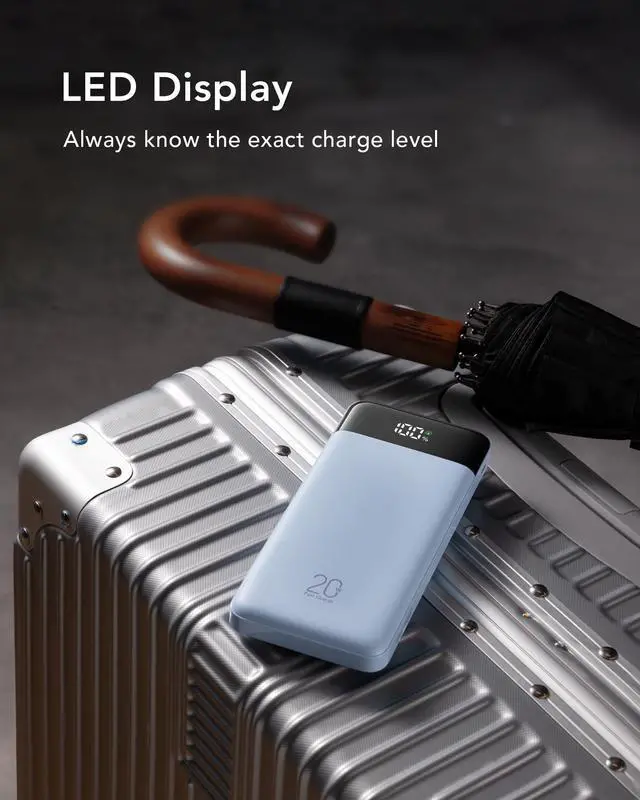 Alt view image 7 of 7 - Power Bank 20W Built-in 4 Cables Fast Charing Portable Charger