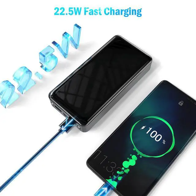 Alt view image 2 of 7 - Power Bank 24000mAh 3.7V 88.8Wh Phone Charger Battery Pack