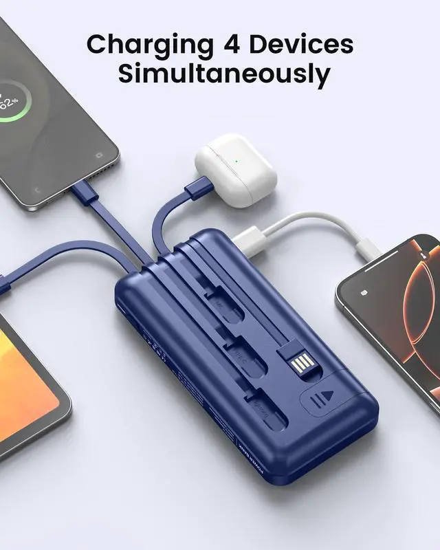 Alt view image 4 of 7 - 26800mah Power Bank With 4 Built in Cables